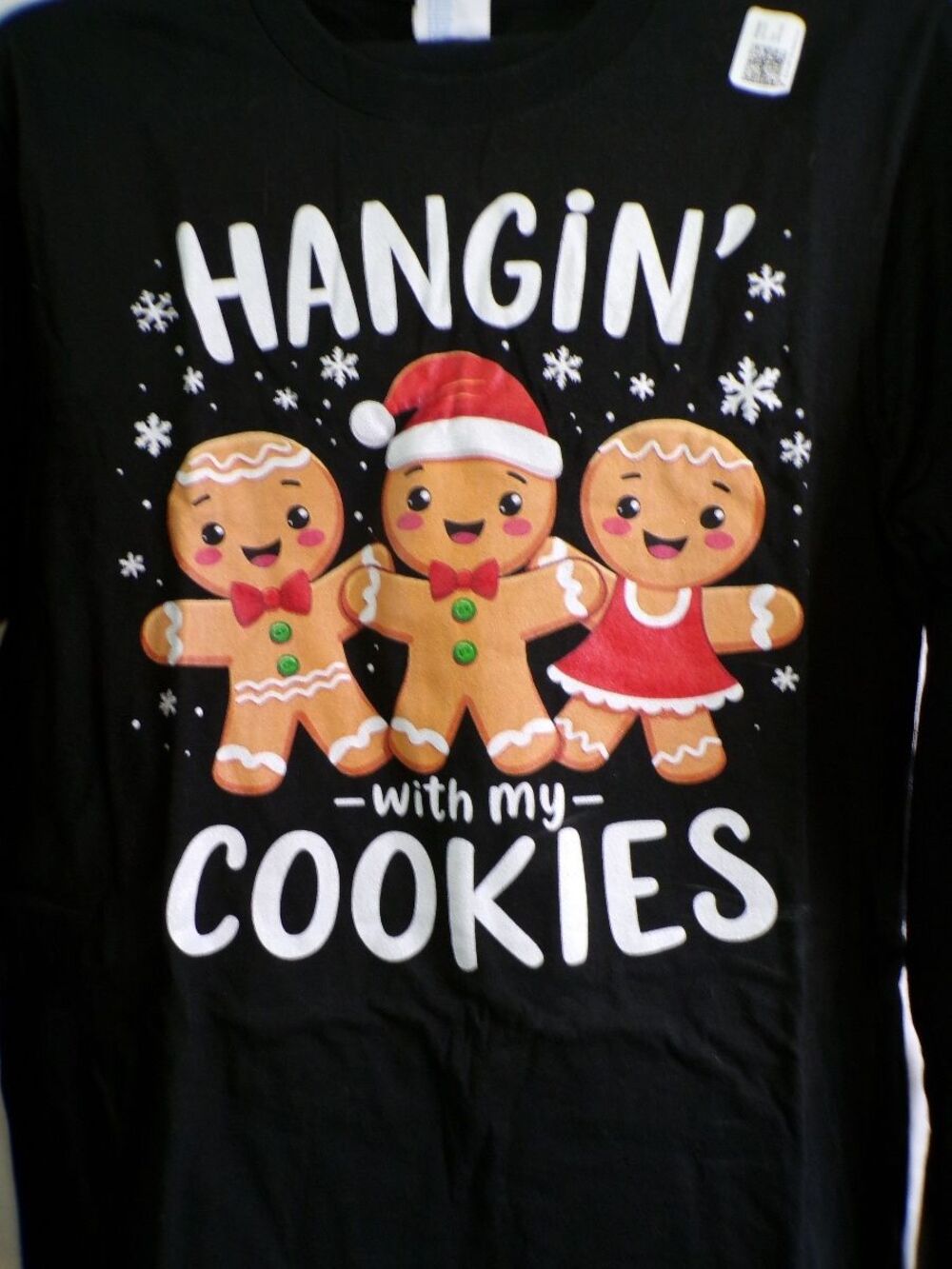 Port & Company Men's Dry Series Long Sleeve T-Shirt Hangin' With My Cookies - Picture 2 of 3